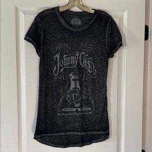 Johnny Cash Graphic Tee - Black ladies size medium